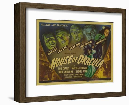 House of Dracula, 1945-null-Framed Art Print