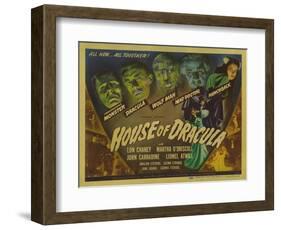 House of Dracula, 1945-null-Framed Art Print