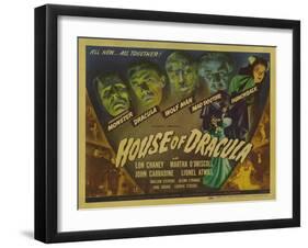 House of Dracula, 1945-null-Framed Art Print