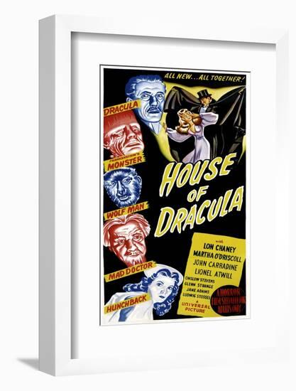 House of Dracula, 1945-null-Framed Photo