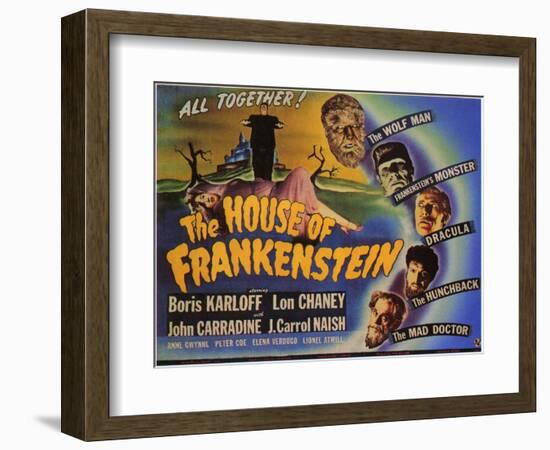 House of Frankenstein, 1944-null-Framed Art Print