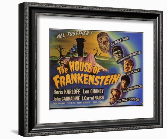 House of Frankenstein, 1944-null-Framed Art Print