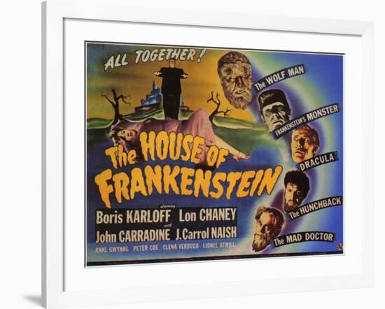 House of Frankenstein, 1944-null-Framed Art Print