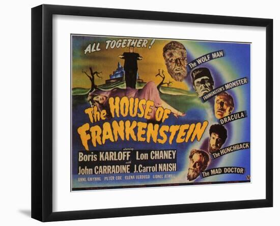 House of Frankenstein, 1944-null-Framed Art Print