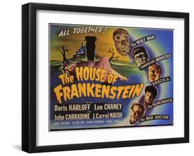 House of Frankenstein, 1944-null-Framed Art Print