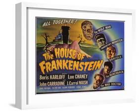 House of Frankenstein, 1944-null-Framed Art Print