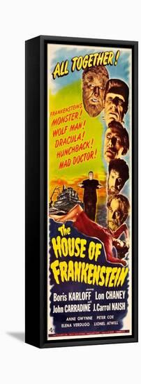 House of Frankenstein, 1944-null-Framed Stretched Canvas