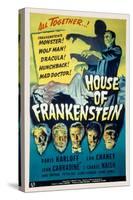 House of Frankenstein, Boris Karloff, Lon Chaney Jr., John Carradine, J. Carrol Naish, 1944-null-Stretched Canvas