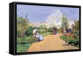 House of Gardens, World's Columbian Exposition, Chicago-Childe Hassam-Framed Stretched Canvas