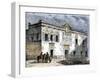 House of Hernando Cortes in Mexico City, Built by Native Labor in the 1500-null-Framed Giclee Print