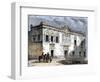 House of Hernando Cortes in Mexico City, Built by Native Labor in the 1500-null-Framed Giclee Print