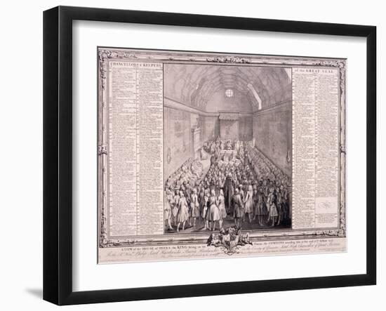 House of Lords, Palace of Westminster, London-John Pine-Framed Giclee Print