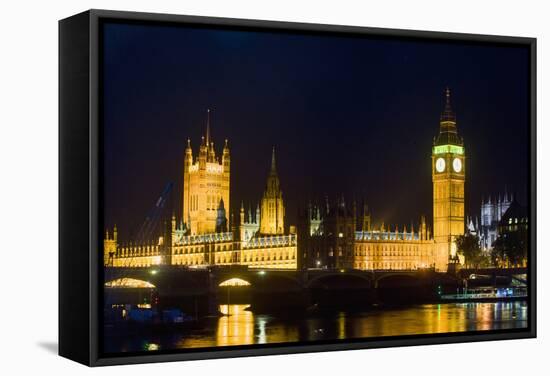 House of Parliament in London-Massimo Borchi-Framed Stretched Canvas