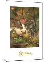 House of Pere Lacroix at Auvers-Paul Cézanne-Mounted Art Print