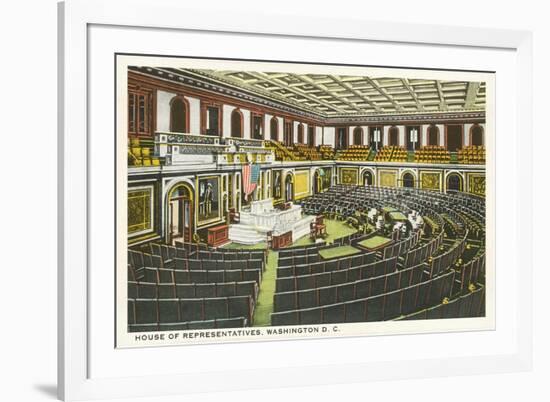 House of Representatives, Washington D.C.-null-Framed Premium Giclee Print
