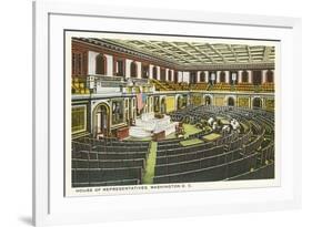 House of Representatives, Washington D.C.-null-Framed Premium Giclee Print