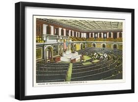 House of Representatives, Washington D.C.-null-Framed Art Print