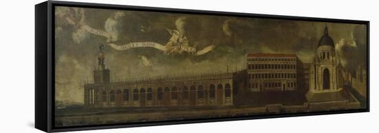 House of Somaschi Fathers and Dogana Da Mar-null-Framed Stretched Canvas