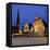 House of the Blackheads at Night, Ratslaukums (Town Hall Square), Riga, Latvia, Baltic States-Gary Cook-Framed Stretched Canvas