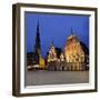 House of the Blackheads at Night, Ratslaukums (Town Hall Square), Riga, Latvia, Baltic States-Gary Cook-Framed Photographic Print