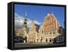 House of the Blackheads, Town Hall Square, Riga, Latvia, Baltic States-Gary Cook-Framed Stretched Canvas