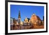 House of the Brotherhood of the Blackheads dating back to 1334, a Unesco World Heritage Site. Riga,-Mauricio Abreu-Framed Photographic Print