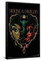 House of the Dragon: Season 2 - Dragons-Trends International-Framed Poster