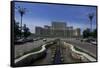 House of the People and Boulevard Unirii, Bucharest, Romania-Charles Bowman-Framed Stretched Canvas