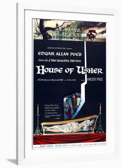 House of Usher, (aka the Fall of the House of Usher), 1960-null-Framed Art Print