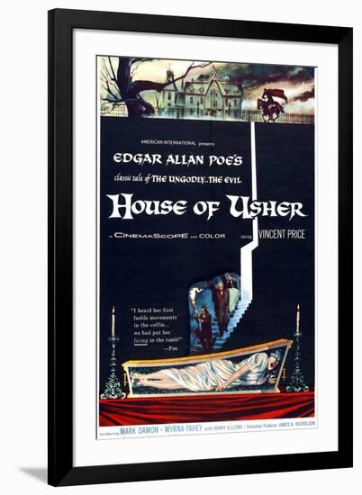 House of Usher, (aka the Fall of the House of Usher), 1960-null-Framed Art Print