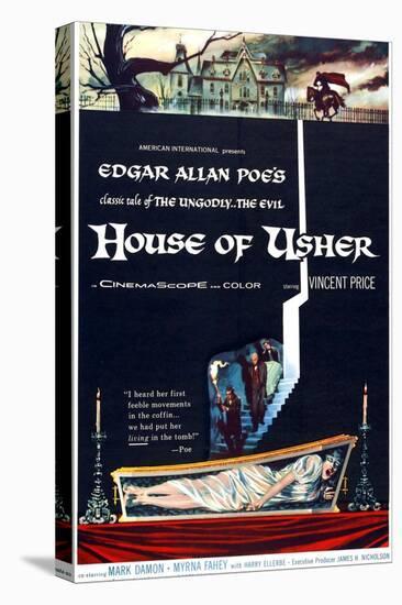 House of Usher, (aka the Fall of the House of Usher), 1960-null-Stretched Canvas