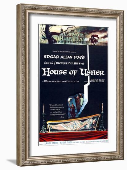 House of Usher, (aka the Fall of the House of Usher), 1960-null-Framed Art Print