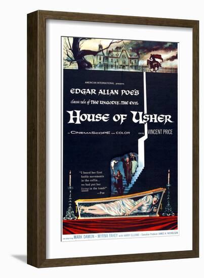 House of Usher, (aka the Fall of the House of Usher), 1960-null-Framed Art Print