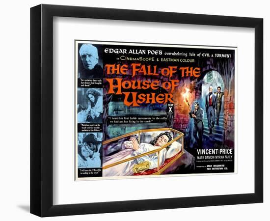 House of Usher, (aka the Fall of the House of Usher), 1960-null-Framed Art Print