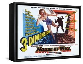 House of Wax, 1953-null-Framed Stretched Canvas