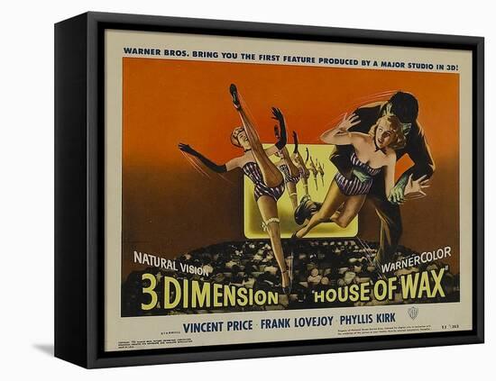 House of Wax, 1953-null-Framed Stretched Canvas