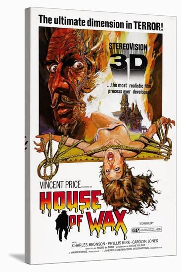 House of Wax, Vincent Price, 1953-null-Stretched Canvas