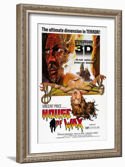 House of Wax, Vincent Price, 1953-null-Framed Art Print