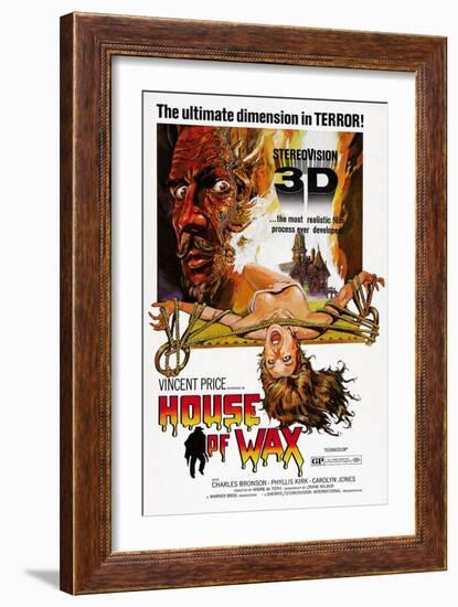 House of Wax, Vincent Price, 1953-null-Framed Art Print