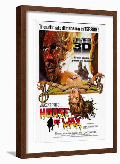 House of Wax, Vincent Price, 1953-null-Framed Art Print