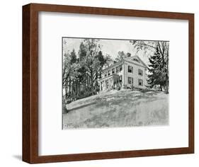 House of William Cullen Bryant-Harry Fenn-Framed Art Print