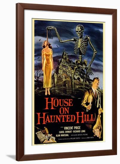 House On Haunted Hill, 1958-null-Framed Art Print