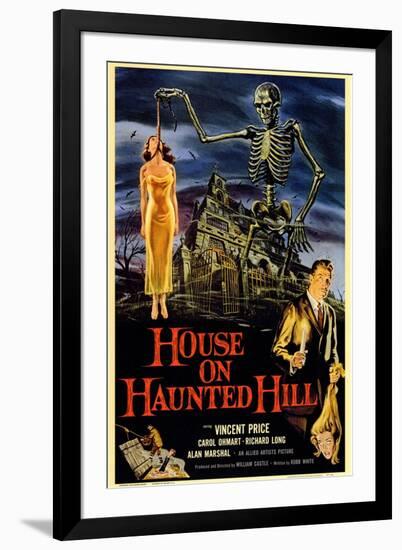 House On Haunted Hill, 1958-null-Framed Art Print