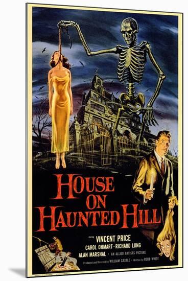 House On Haunted Hill, 1958-null-Mounted Art Print