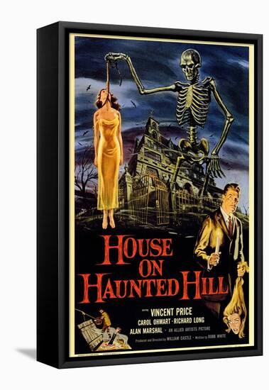 House On Haunted Hill, 1958-null-Framed Stretched Canvas