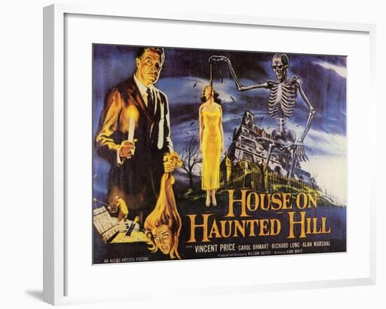 House On Haunted Hill, 1958-null-Framed Art Print