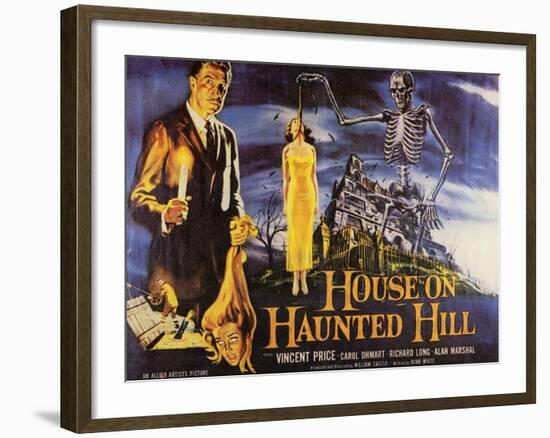 House On Haunted Hill, 1958-null-Framed Art Print