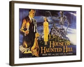 House On Haunted Hill, 1958-null-Framed Art Print