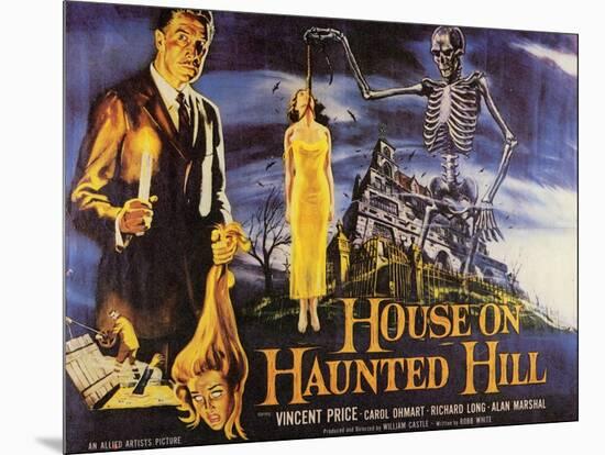 House On Haunted Hill, 1958-null-Mounted Art Print