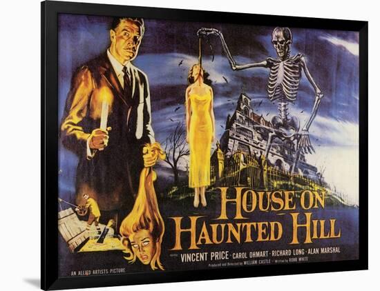 House On Haunted Hill, 1958-null-Framed Art Print